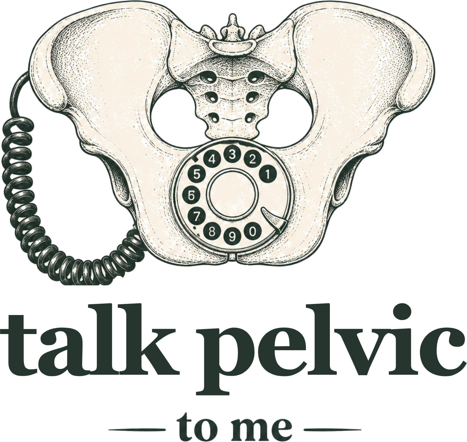Talk Pelvic to Me logo mark